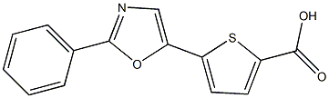 5-(2-Phenyloxazol-5-yl)thiophene-2-carboxylic acid Structure