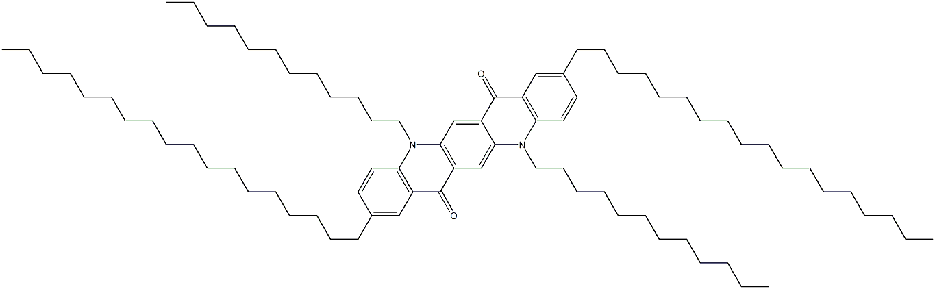 2,9-Dioctadecyl-5,12-didodecyl-5,12-dihydroquino[2,3-b]acridine-7,14-dione 구조식 이미지