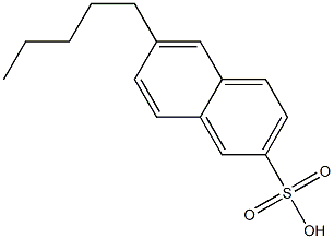 6-Pentyl-2-naphthalenesulfonic acid Structure