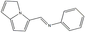 N-(Pyrrolizinomethylene)aniline 구조식 이미지