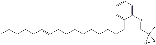 2-(10-Hexadecenyl)phenyl 2-methylglycidyl ether Structure