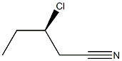 [R,(+)]-3-Chlorovaleronitrile 구조식 이미지