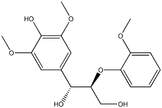 (1R,2S)-1-(3,5-Dimethoxy-4-hydroxyphenyl)-2-(2-methoxyphenoxy)-1,3-propanediol 구조식 이미지