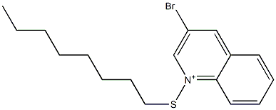 1-Octylthio-3-bromoquinolinium 구조식 이미지