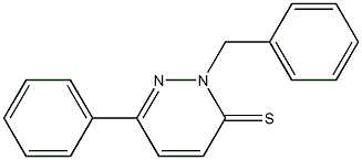 2-Benzyl-6-phenylpyridazine-3(2H)-thione 구조식 이미지