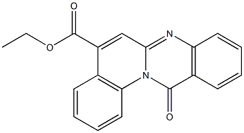 12-Oxo-12H-quino[2,1-b]quinazoline-5-carboxylic acid ethyl ester 구조식 이미지