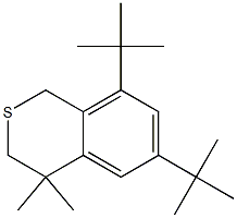 3,4-Dihydro-6,8-di-tert-butyl-4,4-dimethyl-1H-2-benzothiopyran 구조식 이미지