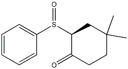 (2S)-4,4-Dimethyl-2-phenylsulfinylcyclohexanone Structure