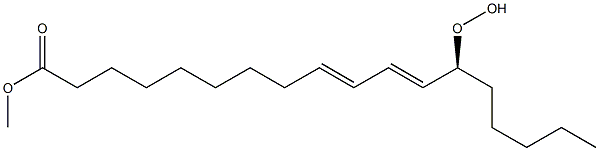 (13S)-13-Hydroperoxy-9,11-octadecadienoic acid methyl ester 구조식 이미지
