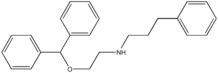 N-[2-[(Diphenylmethyl)oxy]ethyl]benzenepropanamine 구조식 이미지