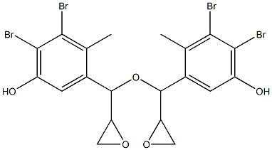 3,4-Dibromo-2-methyl-5-hydroxyphenylglycidyl ether 구조식 이미지