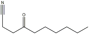 4-Oxodecanenitrile Structure