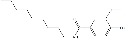 N-Nonylvanillamide Structure