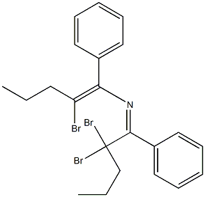 4,4,8-Tribromo-5,7-diphenyl-6-aza-5,7-undecadiene 구조식 이미지