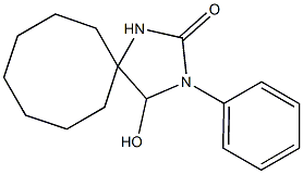 3-Phenyl-4-hydroxy-2-oxo-1,3-diazaspiro[4.7]dodecane 구조식 이미지