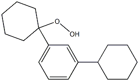 1-(3-Cyclohexylphenyl)cyclohexyl hydroperoxide 구조식 이미지