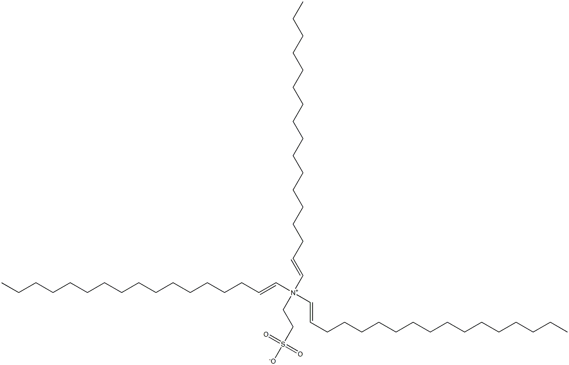 N,N-Di(1-heptadecenyl)-N-(2-sulfonatoethyl)-1-heptadecen-1-aminium Structure