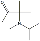 3-[(Isopropyl)methylamino]-3-methyl-2-butanone 구조식 이미지