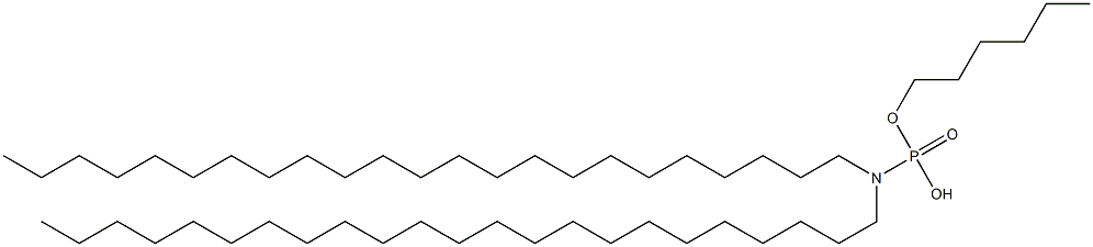 N,N-Ditricosylamidophosphoric acid hydrogen hexyl ester Structure