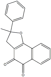 2-Phenyl-2-methyl-2,3-dihydronaphtho[1,2-b]furan-4,5-dione 구조식 이미지