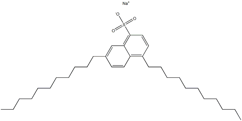 4,7-Diundecyl-1-naphthalenesulfonic acid sodium salt Structure