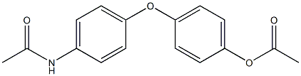 Acetic acid 4-[4-(acetylamino)phenoxy]phenyl ester 구조식 이미지