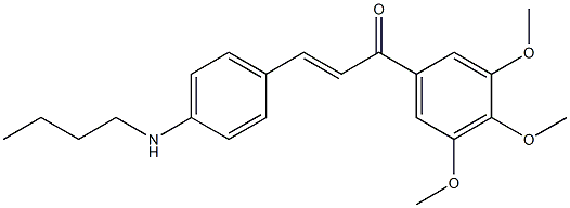 4-Butylamino-3',4',5'-trimethoxy-trans-chalcone Structure