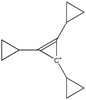 1,2,3-Tricyclopropylcyclopropenylium Structure