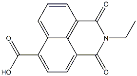 2-Ethyl-2,3-dihydro-1,3-dioxo-1H-benzo[de]isoquinoline-6-carboxylic acid 구조식 이미지