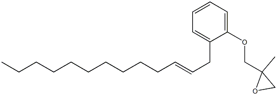 2-(2-Tridecenyl)phenyl 2-methylglycidyl ether Structure