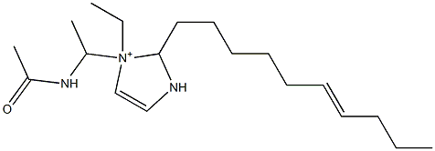 1-[1-(Acetylamino)ethyl]-2-(6-decenyl)-1-ethyl-4-imidazoline-1-ium Structure