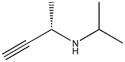 [S,(-)]-N-Isopropyl-1-methyl-2-propyne-1-amine Structure