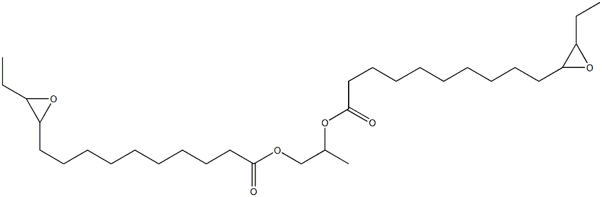 Bis(11,12-epoxymyristic acid)1,2-propanediyl ester Structure