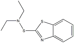 N,N-Diethylbenzothiazole-2-sulfenamide Structure