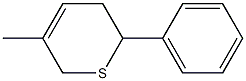 5,6-Dihydro-3-methyl-6-phenyl-2H-thiopyran Structure