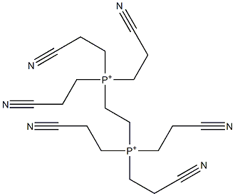 Ethylenebis[tris(2-cyanoethyl)phosphonium] 구조식 이미지