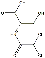 (S)-2-[(Dichloroacetyl)amino]-3-hydroxypropanoic acid Structure