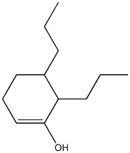5,6-Dipropyl-1-cyclohexen-1-ol Structure