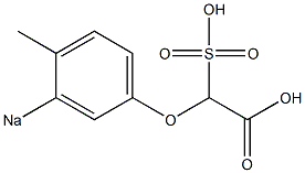 4-Methyl-3-sodiosulfophenoxyacetic acid 구조식 이미지