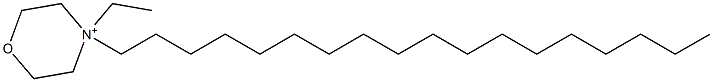 4-Ethyl-4-octadecylmorpholinium 구조식 이미지