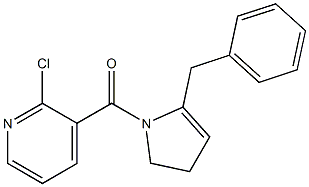 2-Chloro-3-[(4,5-dihydro-2-benzyl-1H-pyrrol)-1-ylcarbonyl]pyridine Structure
