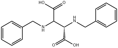 2,3-Bis(benzylamino)butanedioic acid Structure