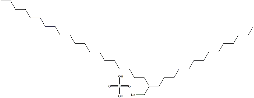 Sulfuric acid 2-tetradecyldocosyl=sodium salt Structure