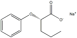 [S,(-)]-2-Phenoxyvaleric acid sodium salt 구조식 이미지