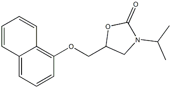 3-(1-Methylethyl)-5-[(naphthalen-1-yl)oxymethyl]oxazolidin-2-one 구조식 이미지