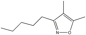 3-Pentyl-4,5-dimethylisoxazole 구조식 이미지