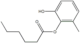 Hexanoic acid 2-hydroxy-6-methylphenyl ester 구조식 이미지