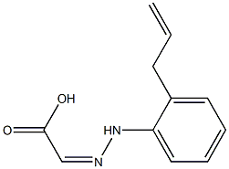 (Z)-(2-Allylphenyl)hydrazonoacetic acid 구조식 이미지