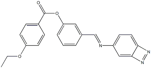 4-Ethoxybenzoic acid 3-[(azobenzen-4-yl)iminomethyl]phenyl ester Structure