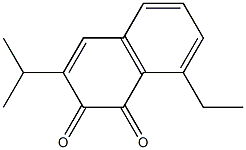 8-Ethyl-3-isopropyl-1,2-naphthoquinone Structure